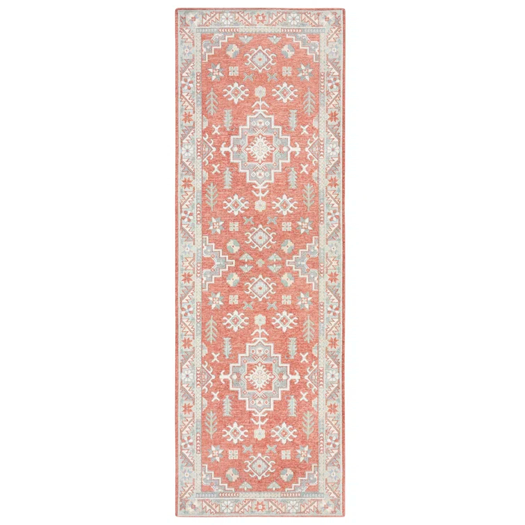 Town & Country Living TOWN & COUNTRY LUXE Livie Forever Vintage Everwash Washable Multi-Use, Non-Slip Kitchen Runner