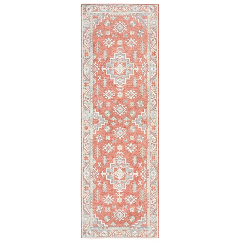 Town & Country Living TOWN & COUNTRY LUXE Livie Forever Vintage Everwash Washable Multi-Use, Non-Slip Kitchen Runner