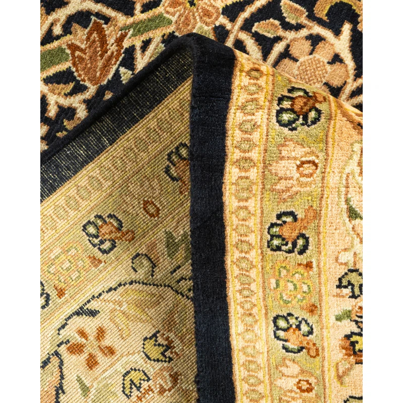 Solo Rugs One-of-a-Kind 6' 1" X 6' 2" 2000s Square Wool Area Rug Black