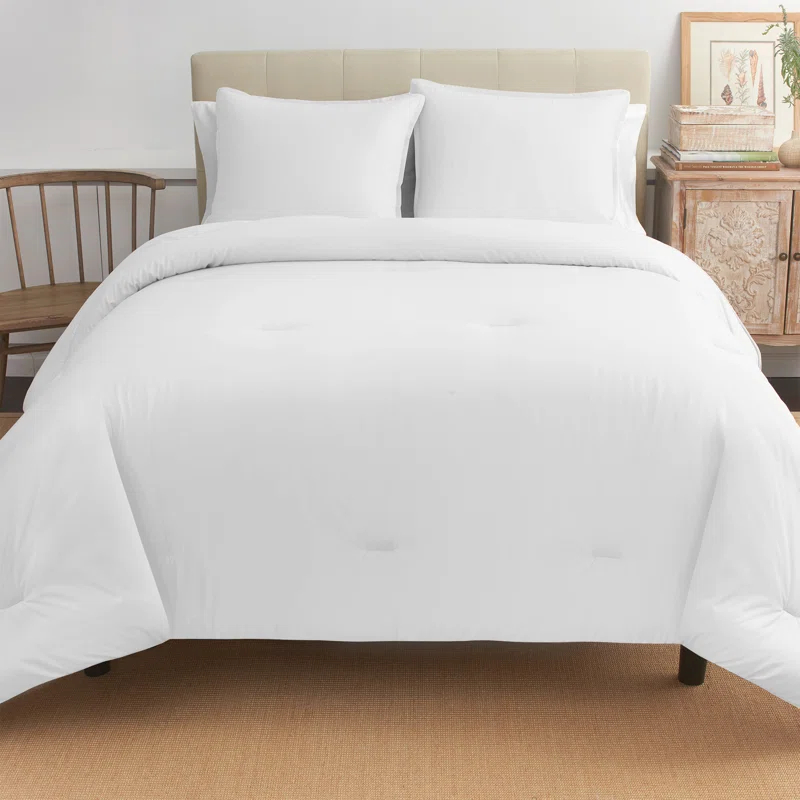 Boutique Living Reversible Percale Cotton Comforter Set