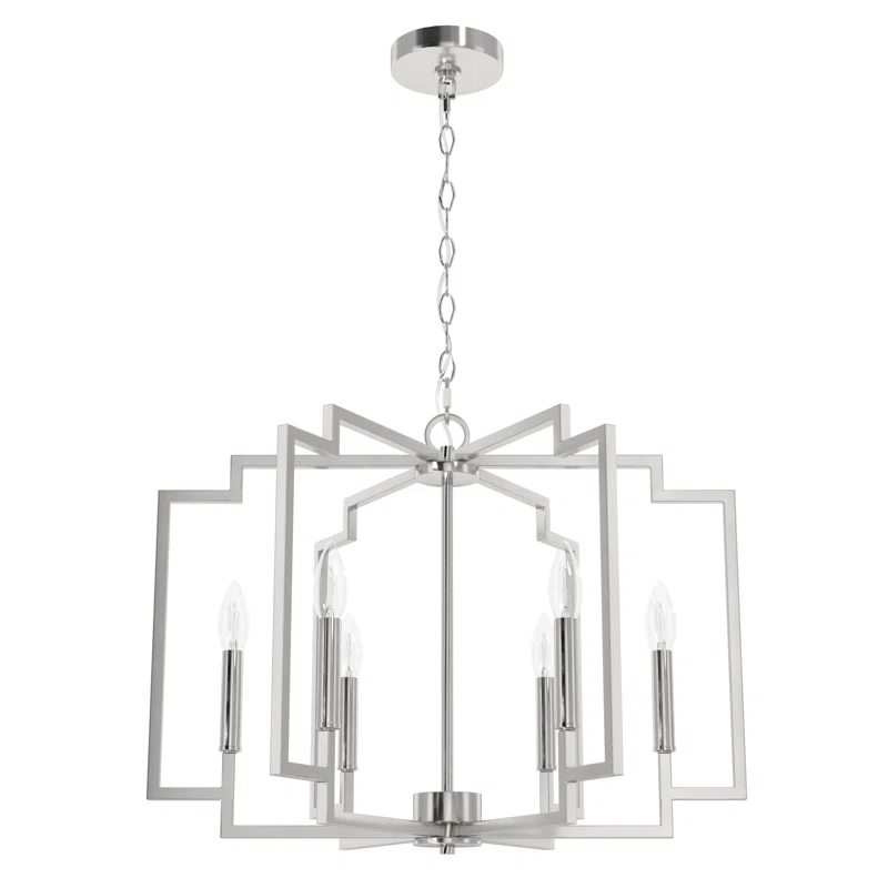 Hunter Fan Hunter 30 Inch Zoanne 6 Light Chandelier Ceiling Light Fixture