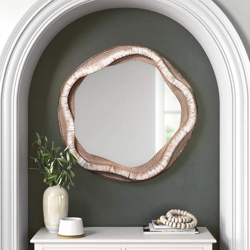Joss & Main Janis Engineered Wood Flat Wall Mirror
