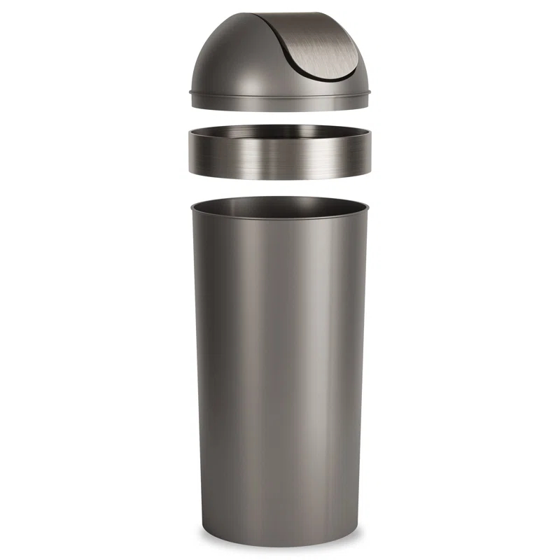 Umbra Venti Plastic Swing Top Trash Can - 16 Gallons