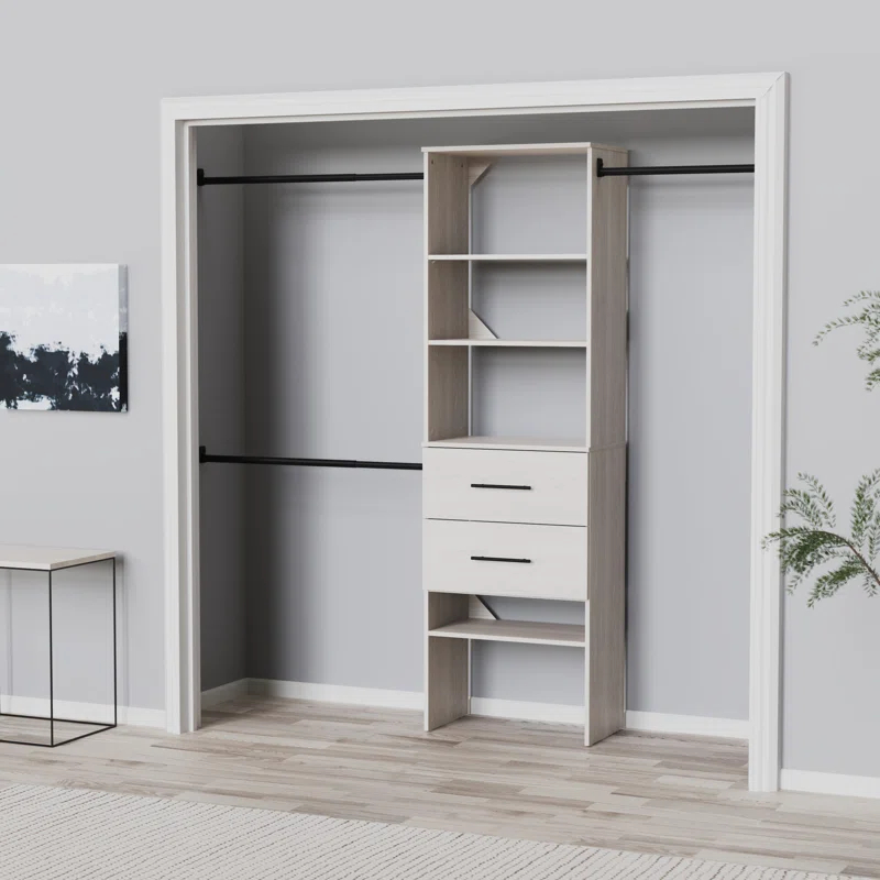 ClosetMaid SuiteSymphony 84" W -120" W Closet System Kit with Drawers