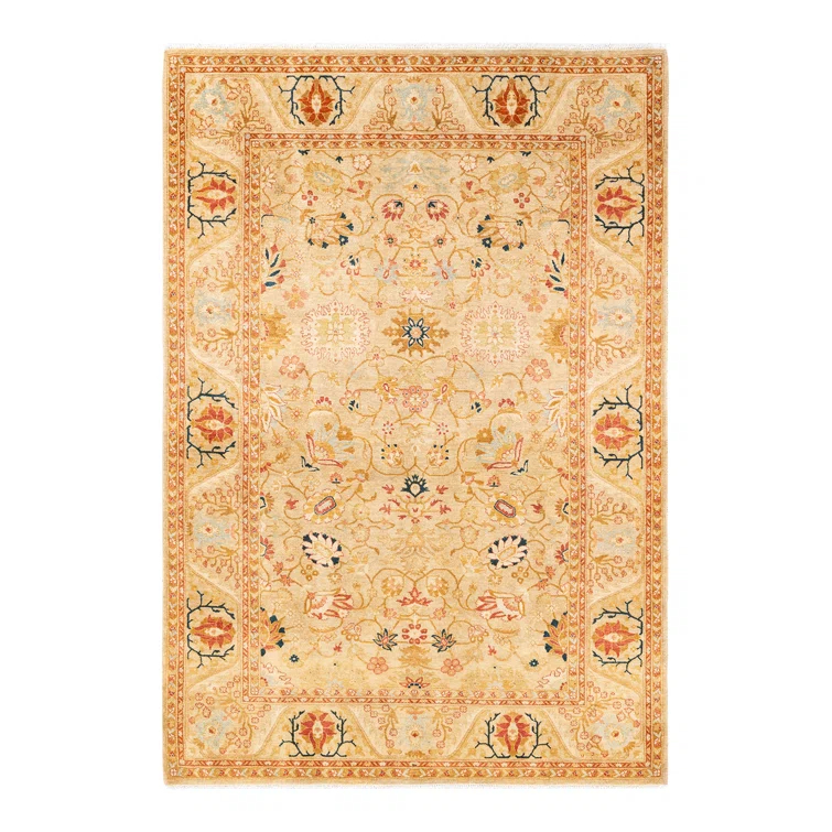 Solo Rugs Classic, One-of-a-Kind Hand-Knotted Area Rug - Sand, 4'9" x 6'10" & Reviews | Perigold