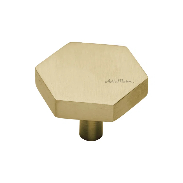 Ashley Norton Oversized Hex 1 3/4" Length Geometric Knob