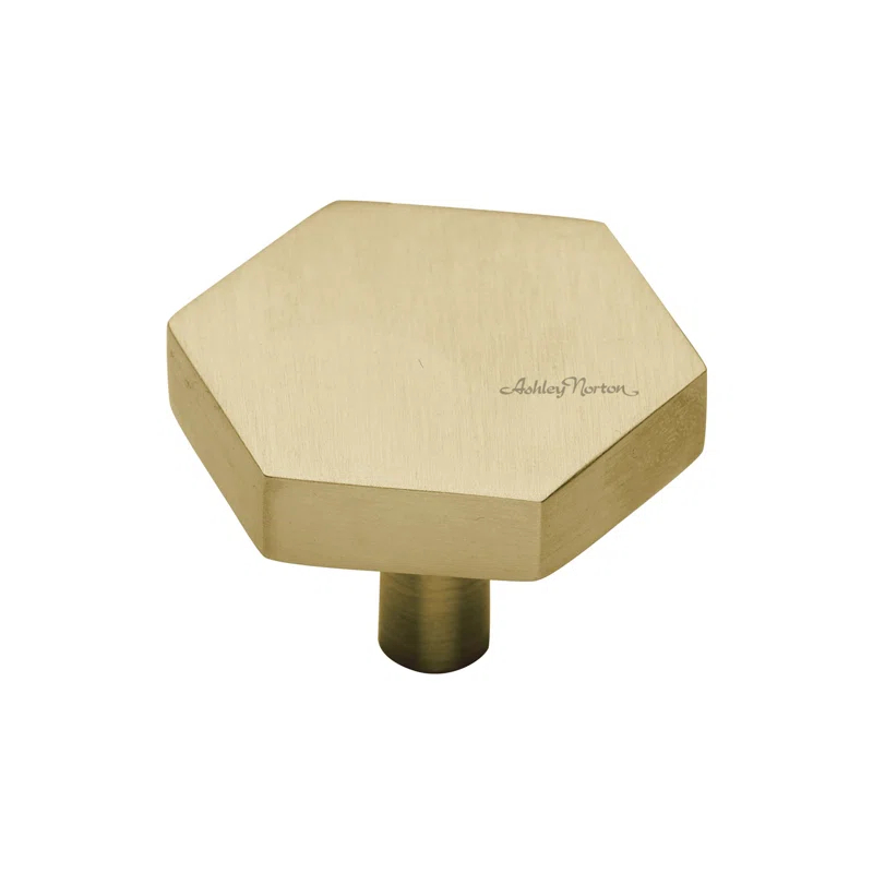 Ashley Norton Oversized Hex 1 3/4" Length Geometric Knob