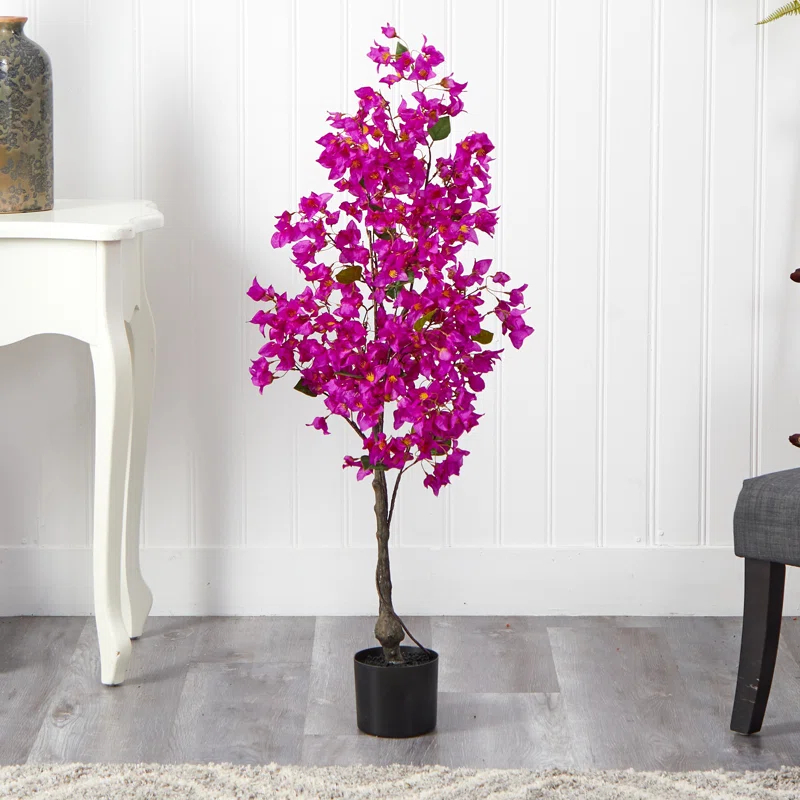 Primrue Faux Flowering Tree in Planter