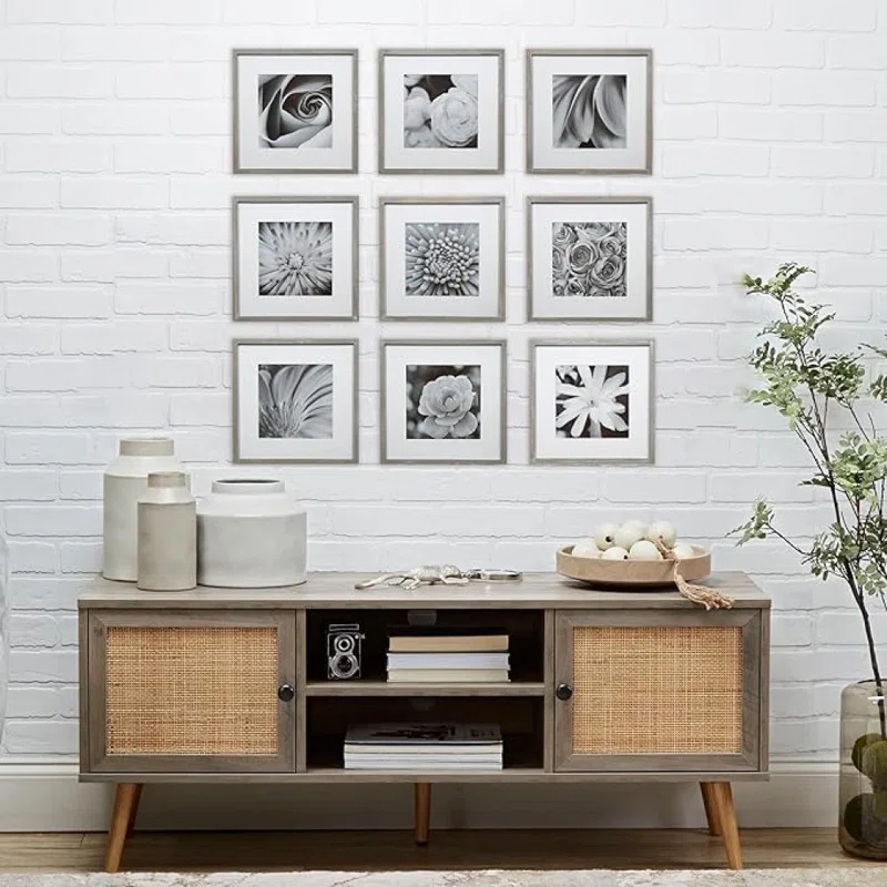 Gallery Perfect Gallery Perfect 12" x 12" Wall Mount Matted Picture Frame - (Set of 9)