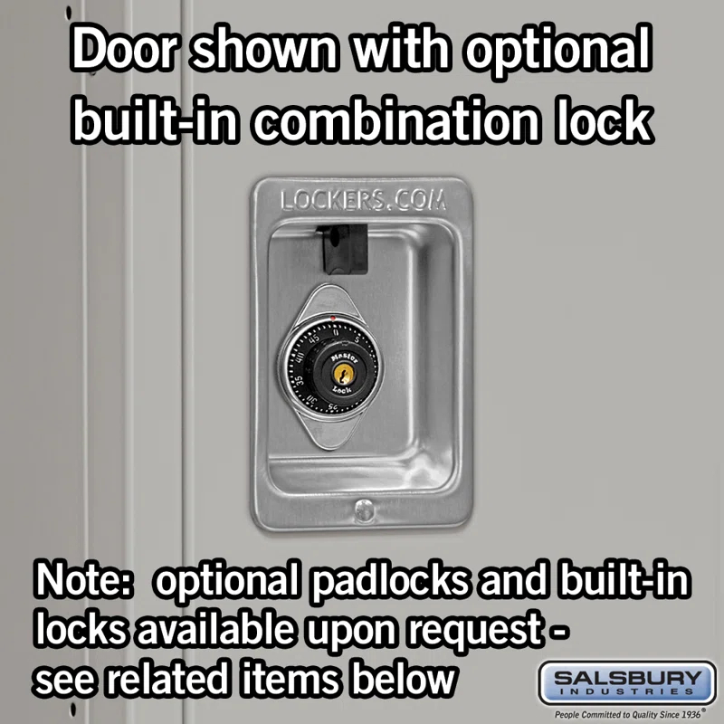 Salsbury Industries Metal 2 - Tier 36'' with Padlock