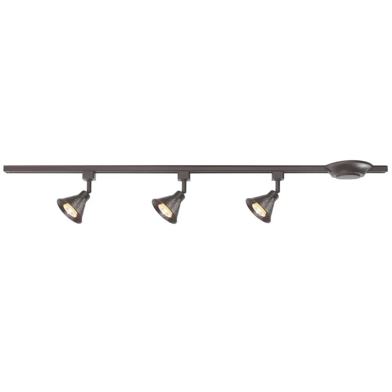Rainbow Lighting 44'' 3 -Light Track Track Kit with Dimmable and Adjustable Head