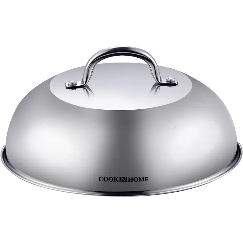 Cook N Home Cook N Home Stainless Steel Lid Griddle Accessories - 12 Inch Round Basting Cover