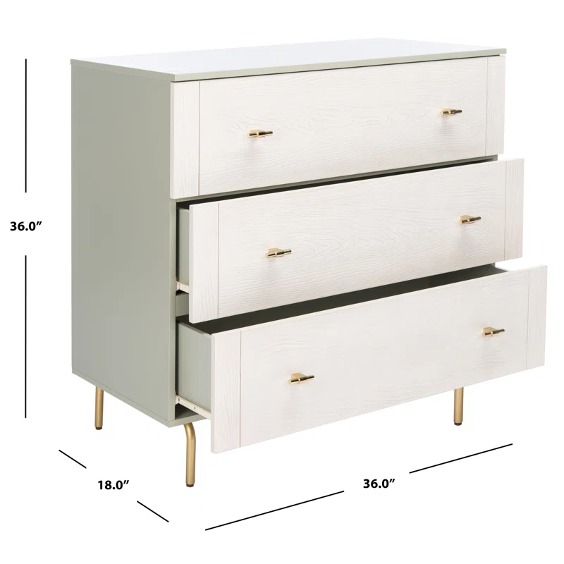 Willa Arlo™ Interiors Bartelt 36'' W 3 - Drawer Dresser