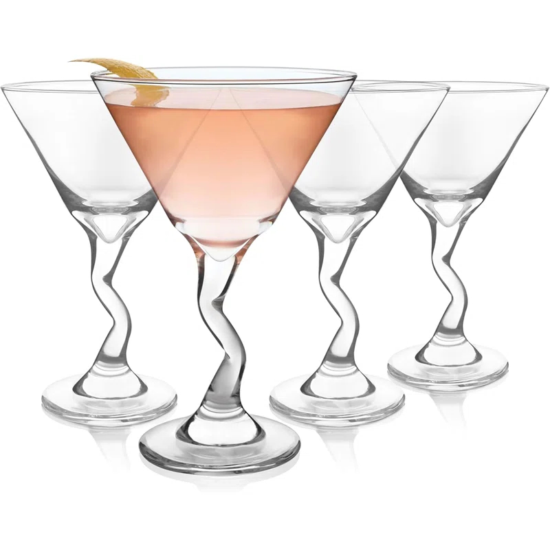 Libbey Libbey Z-Stem 9.25 oz. Martini Glasses (Set of 4)