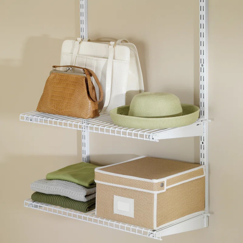 Rubbermaid Rubbermaid FG3H9100WHT Configurations Accessories 26-Inch Shelving Kit, White