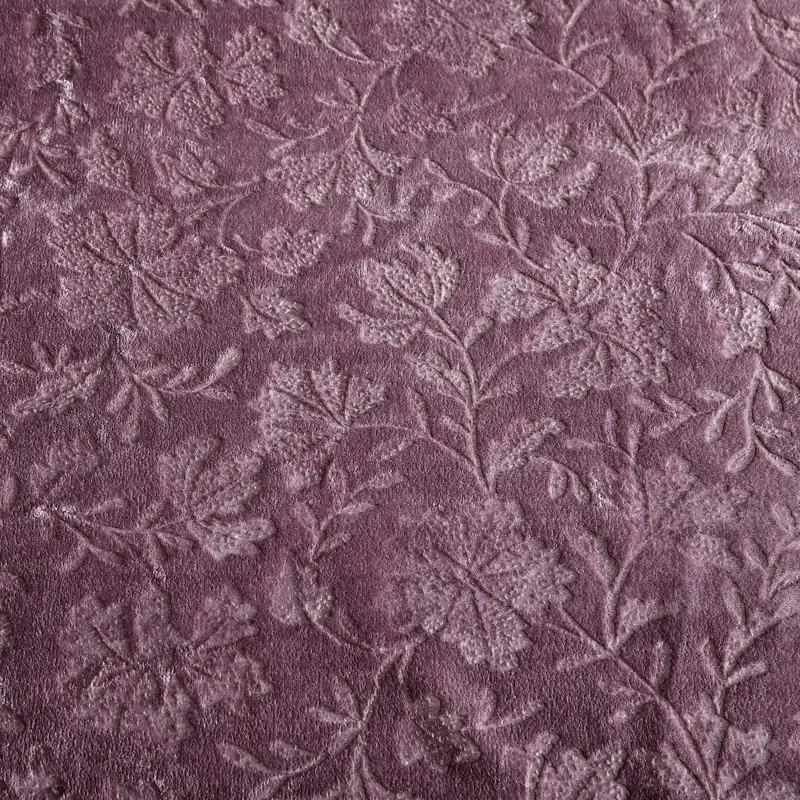 Eddie Bauer Eddie Bauer Woodblock Floral Embossed Signature Plush Throw Blanket