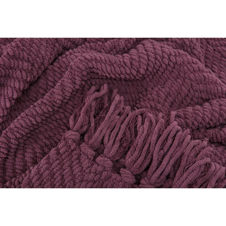 Chanasya Textured Knitted Throw