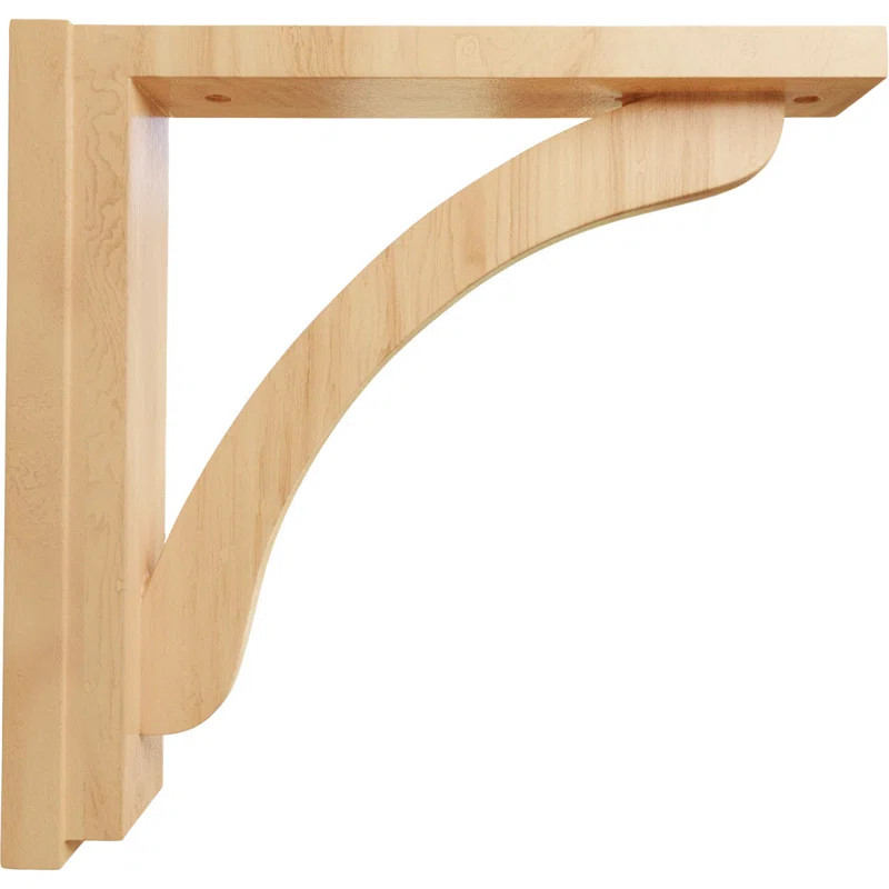 Ekena Millwork Reese H 2.5'' W D Wood Bracket / Corbel