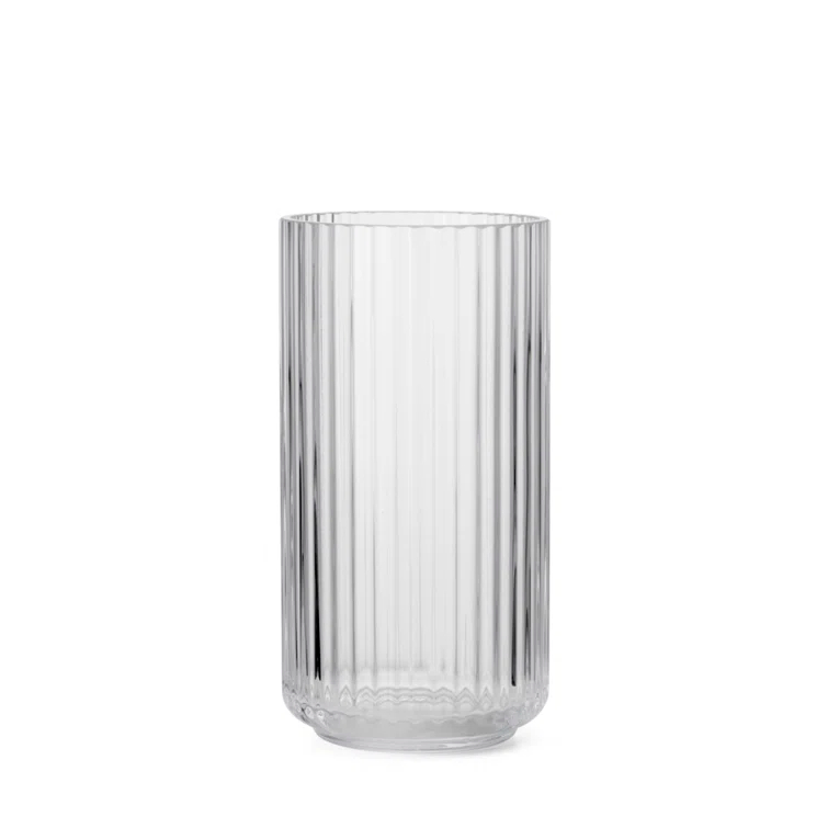 Elegant White Porcelain Fluted Table Vase