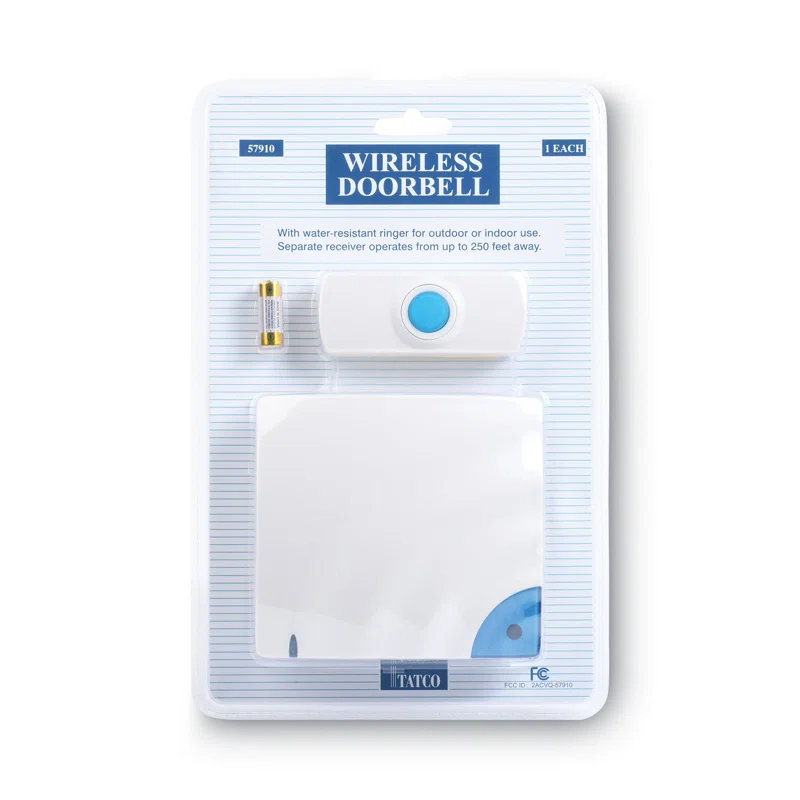 Tatco White Wireless Doorbell Kit