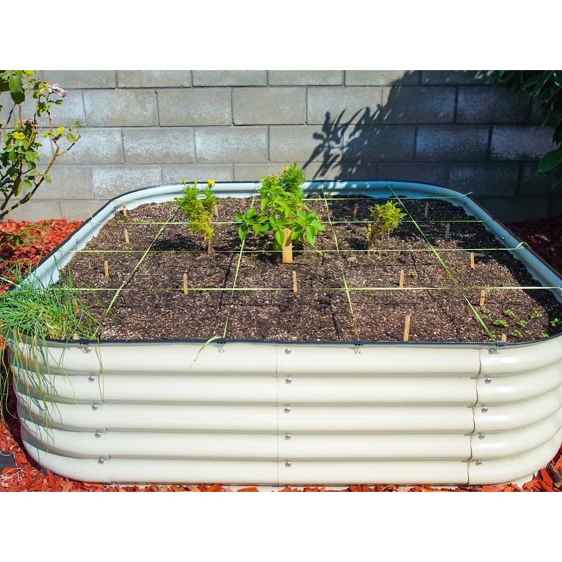 17" Tall 9 In 1 Modular Metal Outdoor Raised Garden Bed