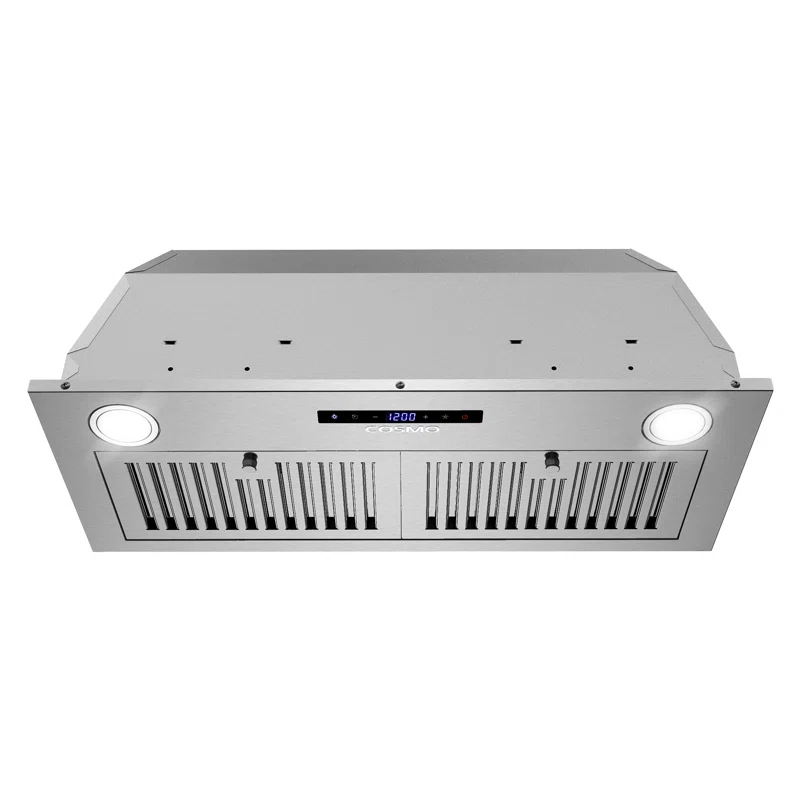 Cosmo 30 in. Lumin Collection Ducted Insert Range Hood, Touch Controls, LED Lights, Permanent Filters, Stainless Steel