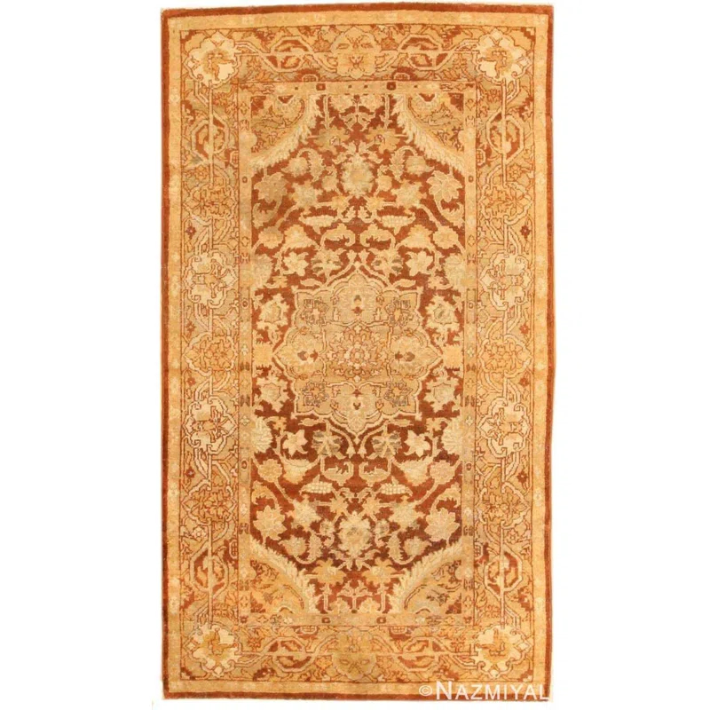 Nazmiyal Collection One-of-a-Kind Rectangle 4' X 7'2" Area Rug in Brown
