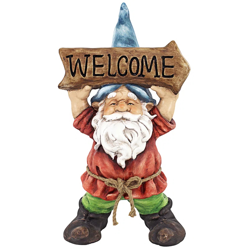 Design Toscano Welcoming Willie Garden Gnome Statue