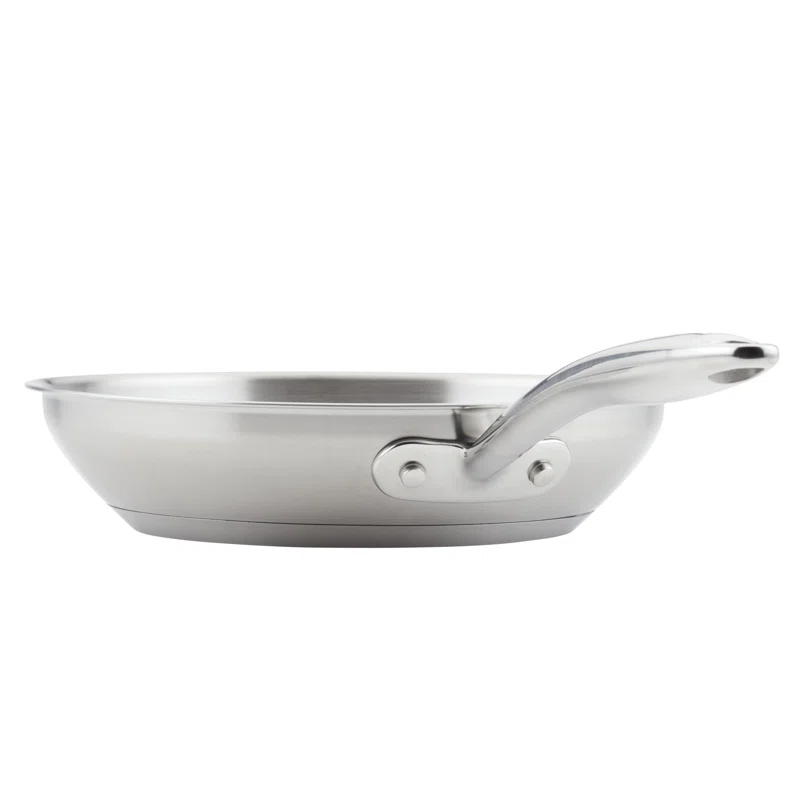 Rachael Ray Rachael Ray Professional Stainless Steel Induction Frying Pan / Skillet, 10 Inch, Silver