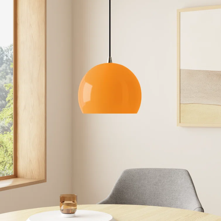 Schultz Single Light Metal Dimmable Pendant