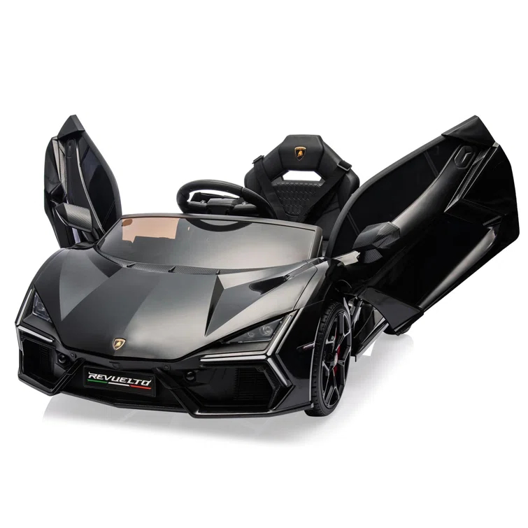 Hetoy 12V Kids Ride On Car, Licensed Lamborghini Revuelto Electric Car For Kids
