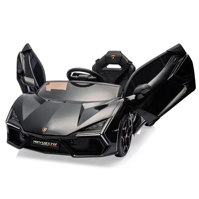 Hetoy 12V Kids Ride On Car, Licensed Lamborghini Revuelto Electric Car For Kids