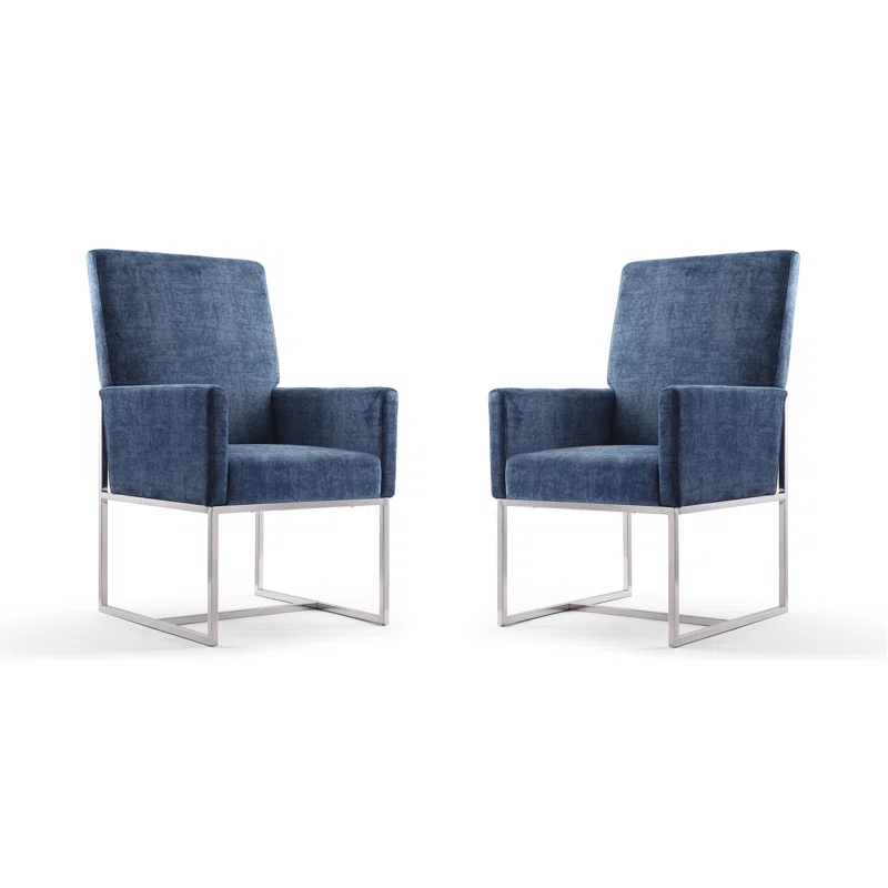 Orren Ellis Element Tufted Velvet Upholstered Arm Chair