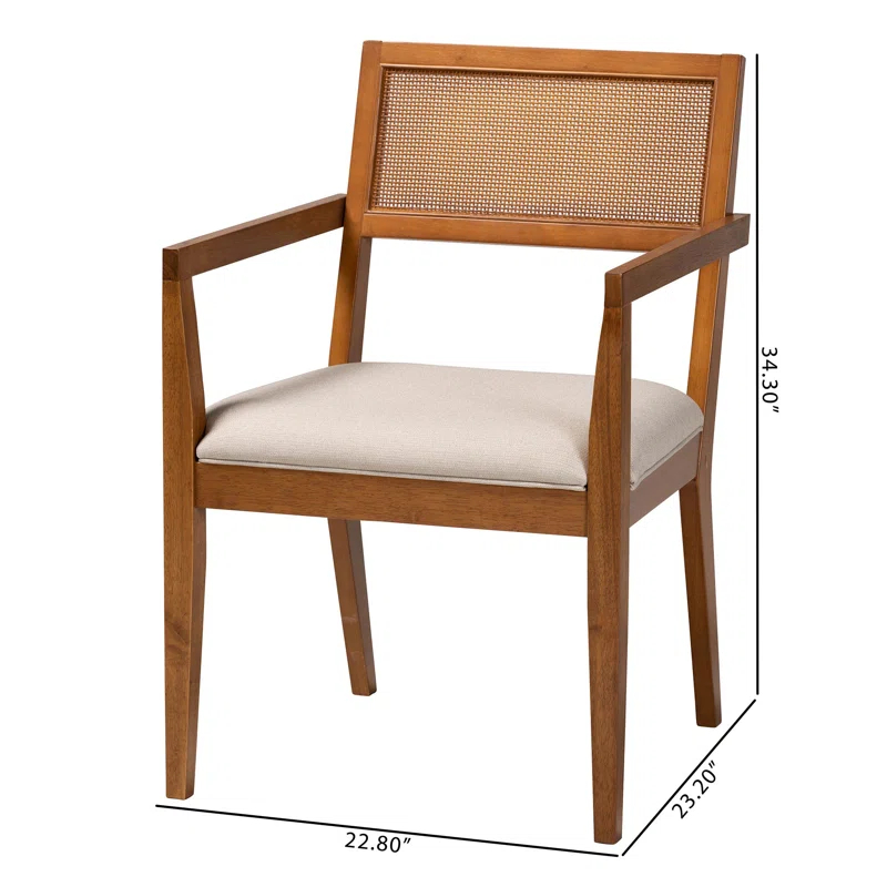 Bayou Breeze Crea Upholstered Armchair (Set of 2)