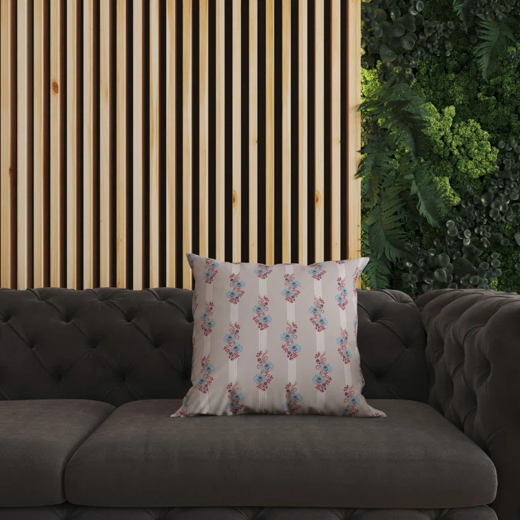 Amrita Sen Floral Luminosity Floral Indoor/Outdoor Reversible Throw Pillow