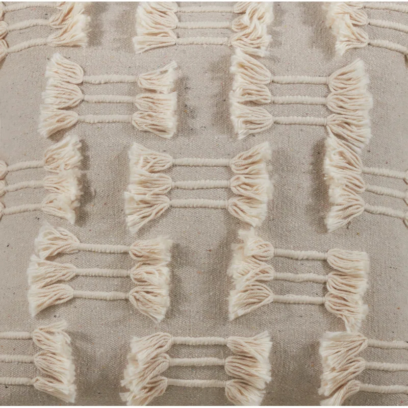 Trois Lignes Collection Cotton Throw Pillow
