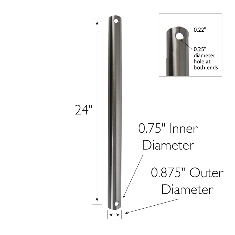 Design House 153478 Downrod Ceiling Fan Extension