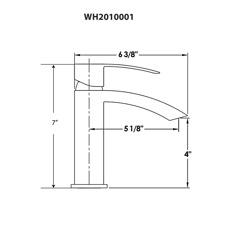 Jem Single-Hole Single-handle Bathroom Faucet with Drain Assembly