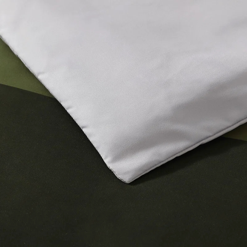 Eddie Bauer Skyline Stripe Reversible Green Duvet Cover Set