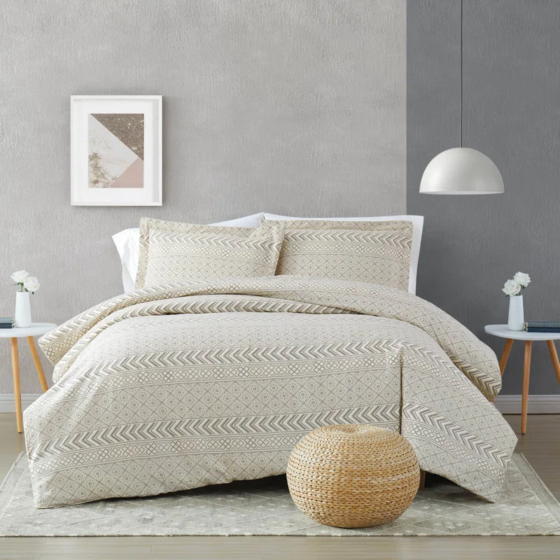 Brooklyn Loom Brooklyn Loom Chase Cotton Blend Geometric Shapes Comforter Set
