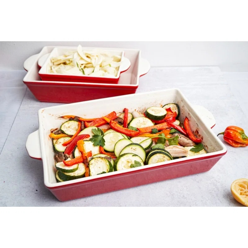 kook Kook 3-Piece Ceramic Bakeware Set