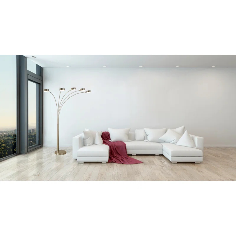 Wade Logan® Alisson 88'' Brushed Nickel Tree Floor Lamp