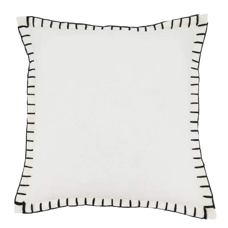 Saro Persephone Collection Cotton Pillow Cover