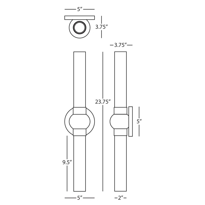 Daphne Glass LED Flush Mounted Sconce