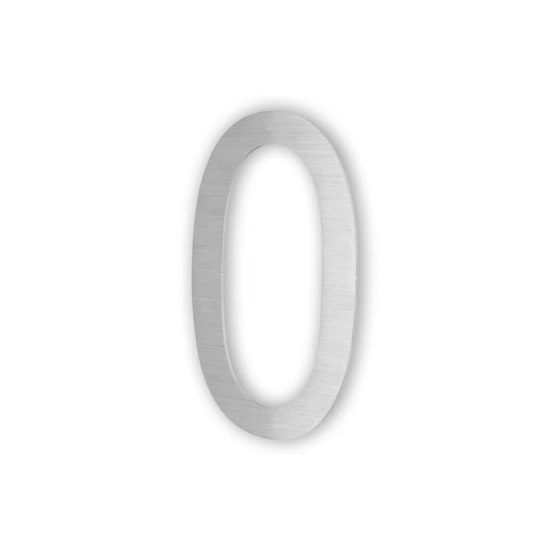 ModernStainlessHardware 6'' H Stainless Steel House Number