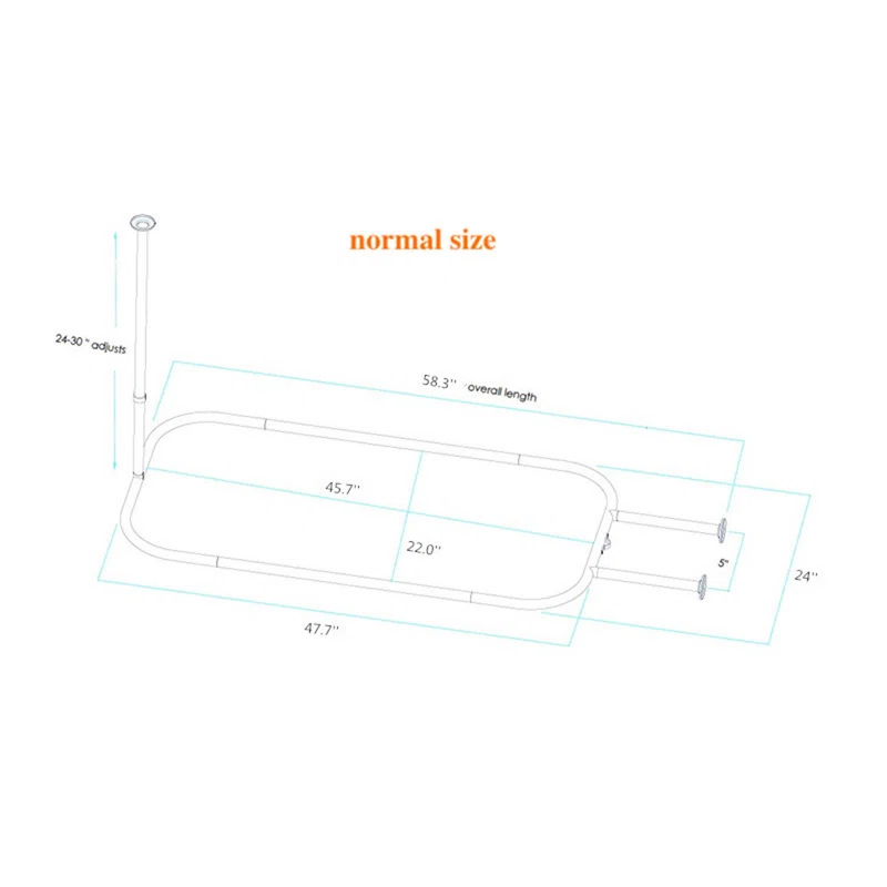 Utopia Alley 58'' D-Shaped Enclosure