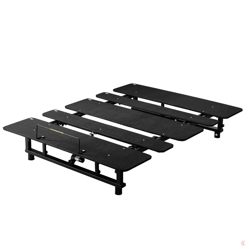 Alwyn Home Adjustable Bed Base Frame Bed Frame With Head And Foot Incline Wireless Remote Zero Gravity Quiet Motor Black Queen
