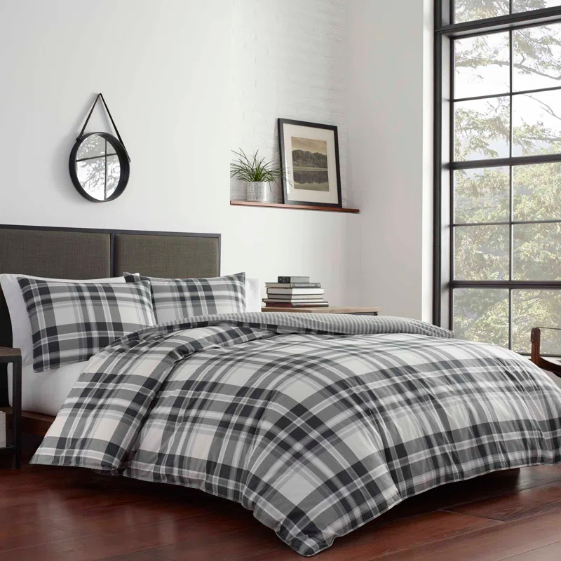Eddie Bauer Coal Creek Plaid Cotton Comforter Set