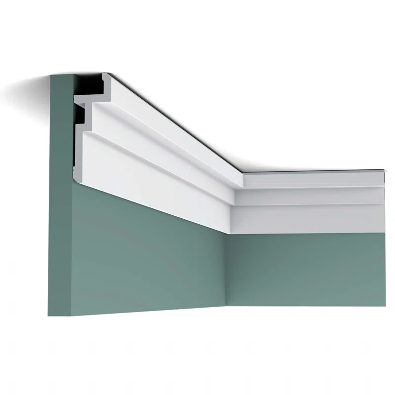 1-5/8 in x 4-1/2 in x 78-3/4 in Primed White Plain Polystyrene Crown Moulding (Set of 12)