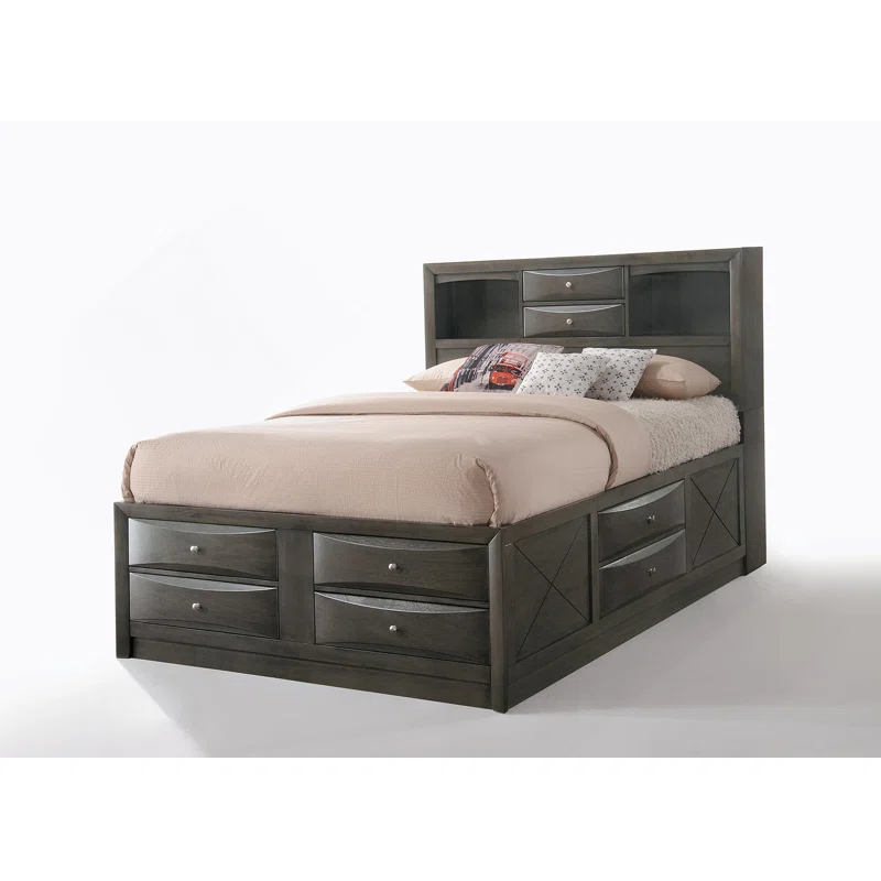 Wildon Home® Elyne Bookcase Storage Bed